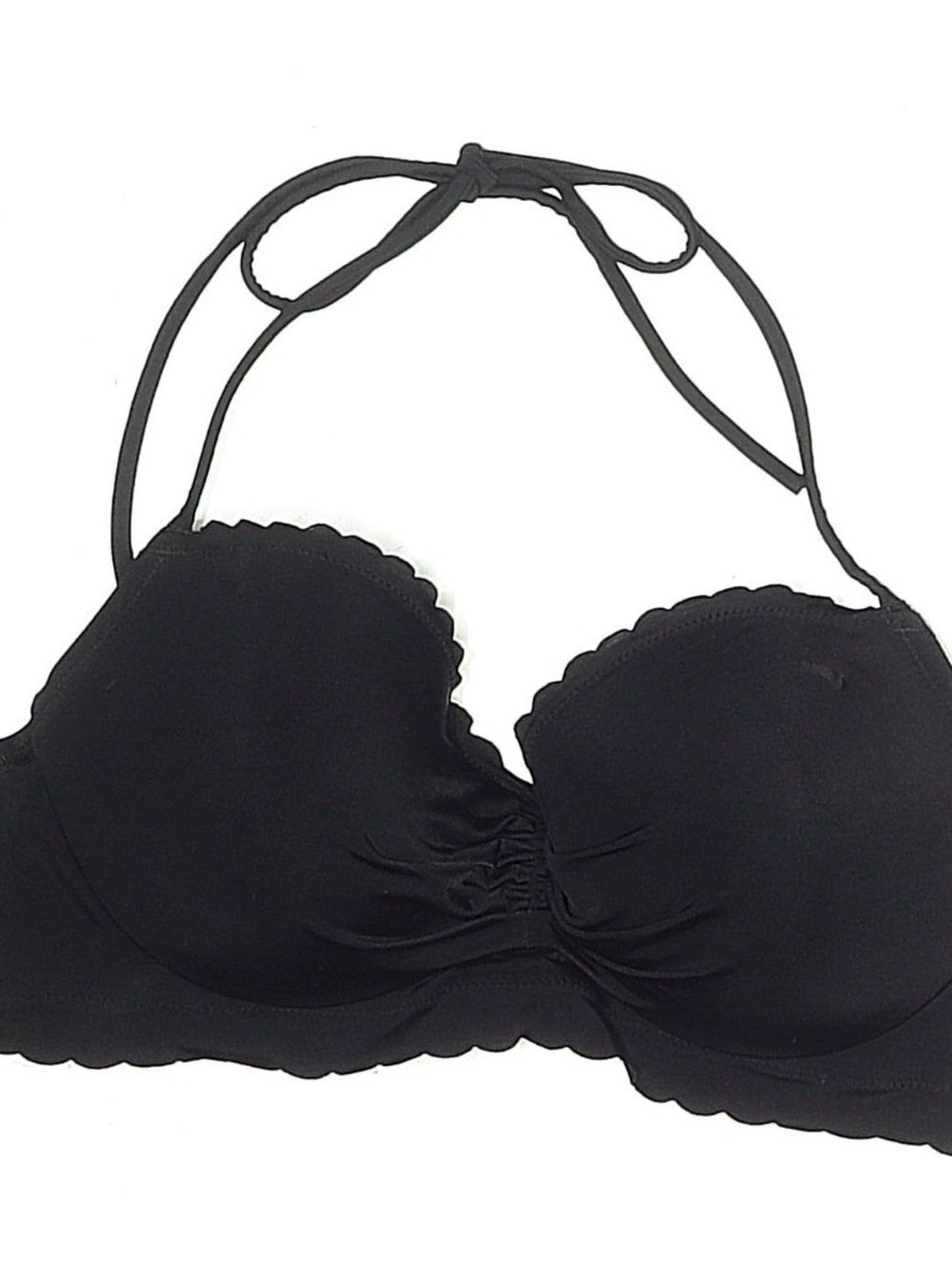Victoria's Secret Black Halter Bandeau Bra Top 34C